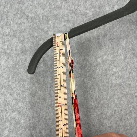 Urban Outfitters Women Kamaryn Mini Dress Size L Floral Red Cream Ruched Y2K NEW - Picture 11 of 14